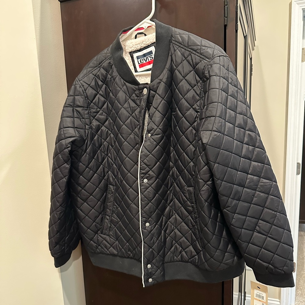 Levi’s Sherpa lined quilted jacket